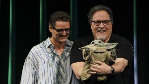 Pedro Pascal, Jon Favreau, & Grogu