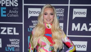 RHOBH star Erika Jayne pictured during an appearance on WWHL