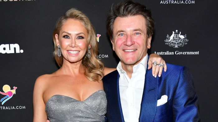 Kym Johnson and Robert Herjavec attend G'Day USA 2020 | Standing Together Dinner at the Beverly Wilshire Four Seasons Hotel on January 25, 2020 in Beverly Hills