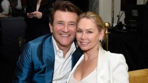 Robert Herjavec and Kym Johnson smiling