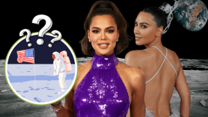 Kim and Khloe moon landing